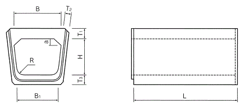 鉄筋コンクリートベンチフリューム用暗渠（T－14）　本体
