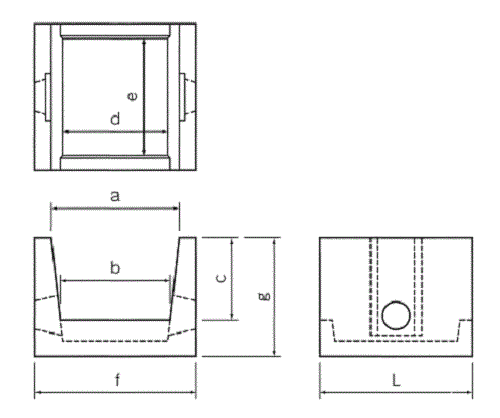 鉄筋コンクリートベンチフリューム分水槽・排水口　本体